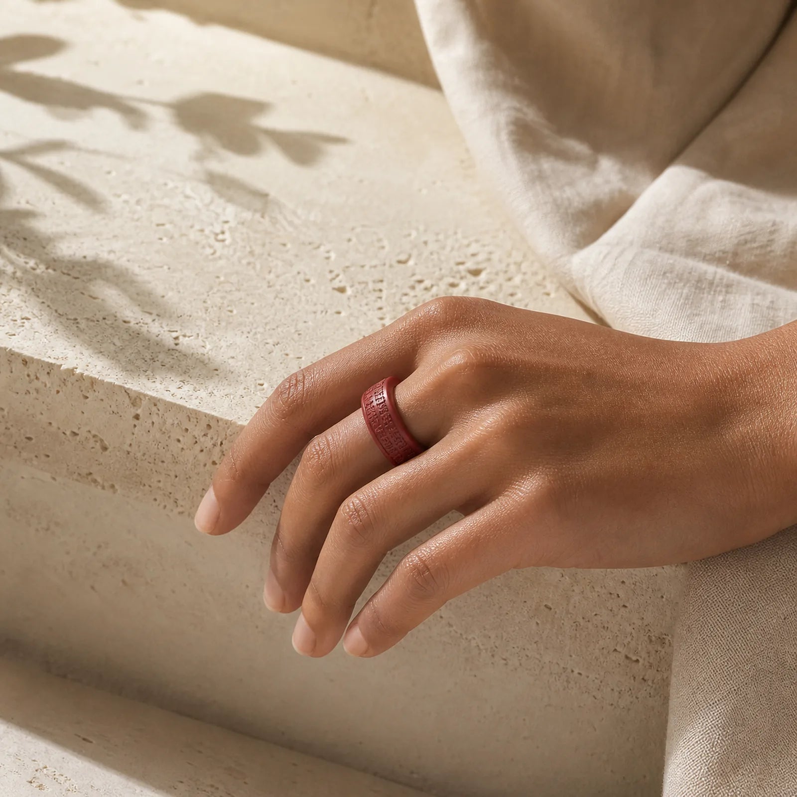 FREE Today: Concentration Blessing Cinnabar Om Mani Padme Hum Heart Sutra Ring featuring Cinnabar, Om Mani Padme Hum, Om