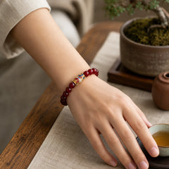 FREE Today: Confidence and Self-acceptance Natural Red Agate Lucky Koi Fish Bracelet featuring Red Agate, Koi Fish
