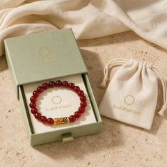 FREE Today: Confidence and Self-acceptance Natural Red Agate Lucky Koi Fish Bracelet featuring Red Agate, Koi Fish
