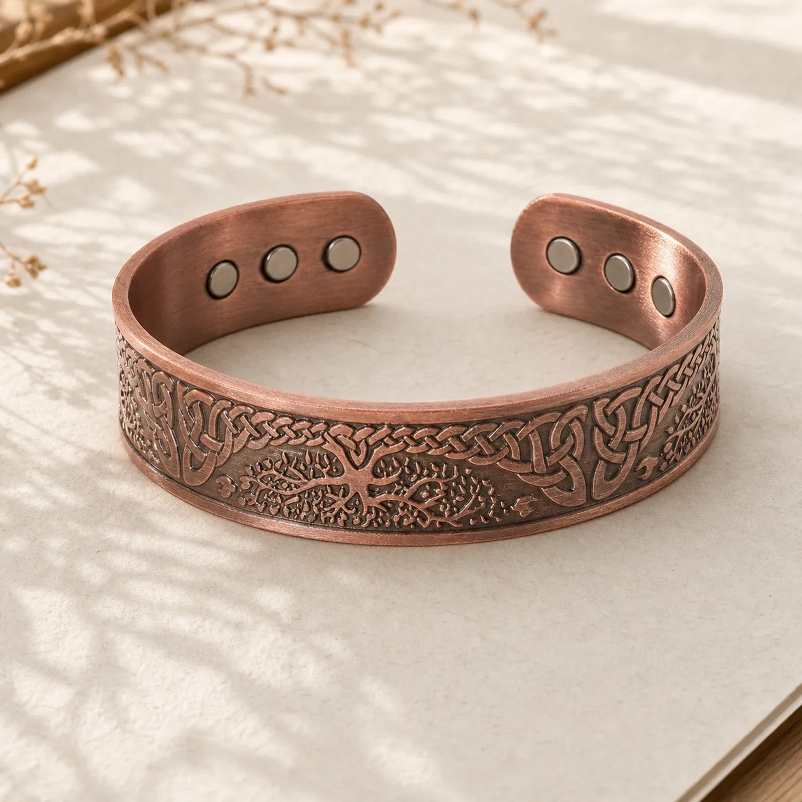 FREE Today: Connection Strength Tree Of Life Balance Magnetic Adjustable Cuff Bracelet Bangle featuring