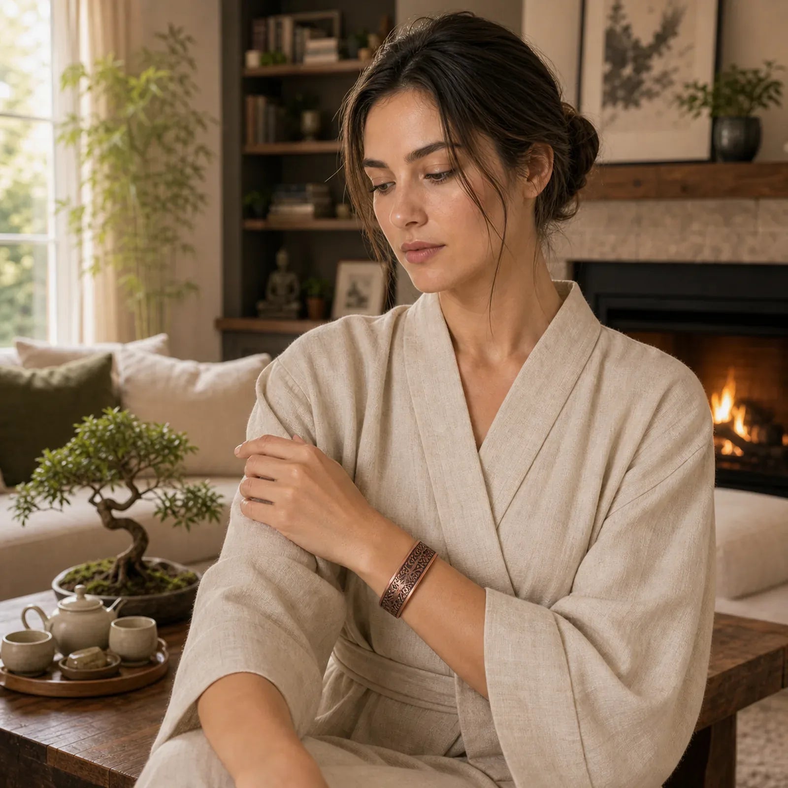 FREE Today: Connection Strength Tree Of Life Balance Magnetic Adjustable Cuff Bracelet Bangle featuring