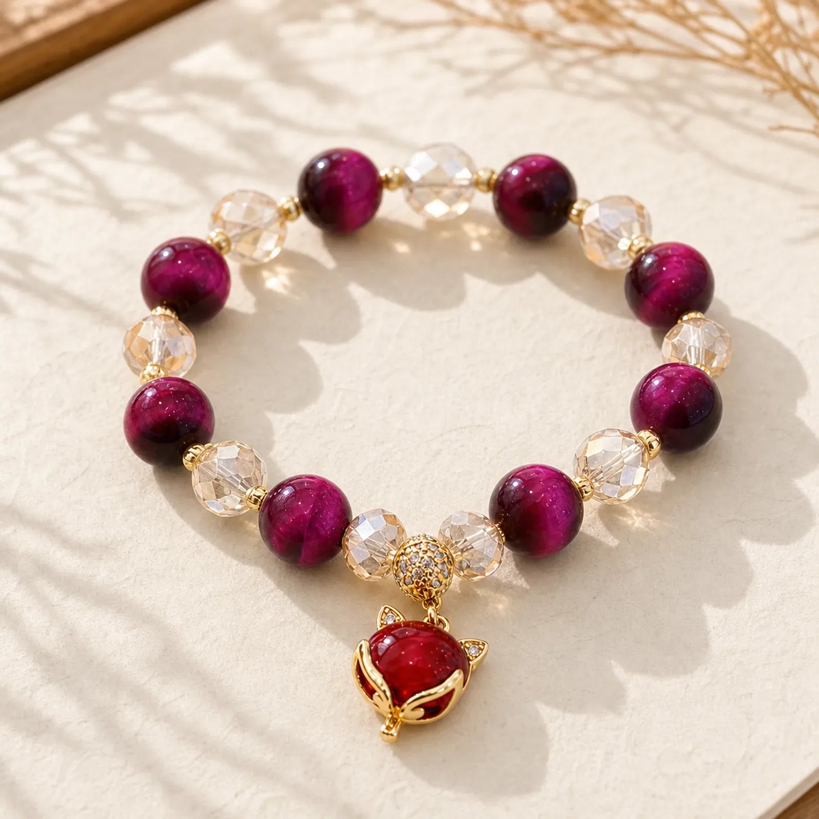 FREE Today: Enhance Self Confidence Self Worth Red Tiger Eye PiXiu Fox Protection Bracelet featuring Red Tiger Eye, Tiger Eye, Pixiu