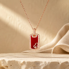 FREE Today: Good Fortune and Protection Gourd Hollow Design Copper Necklace Pendant featuring Copper