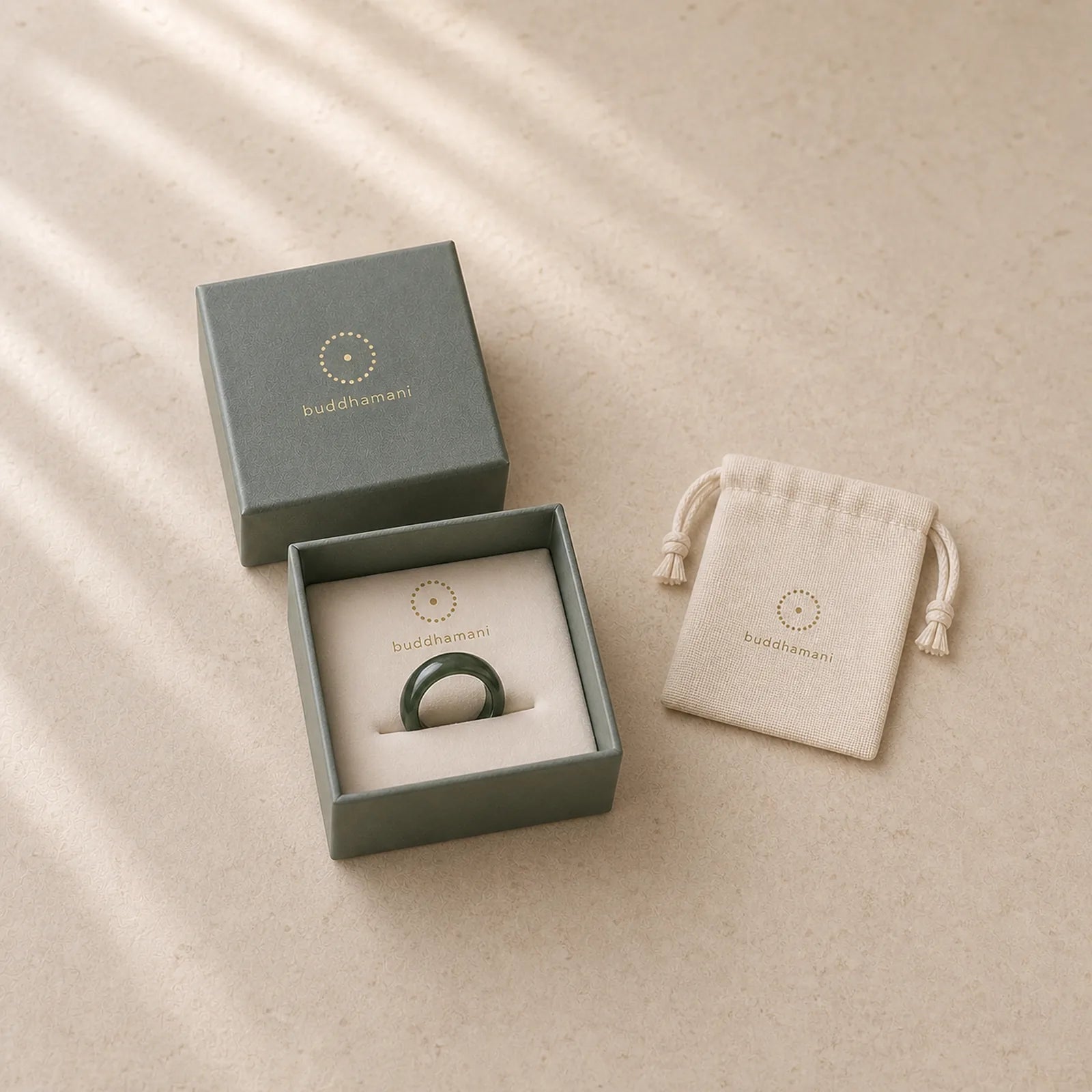 FREE Today: Healing and Luck Natural Cyan Jade Ring featuring Cyan Jade, Jade