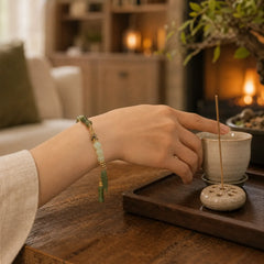 FREE Today: Keep Alive Jade Bamboo Pattern Luck Abundance Bracelet featuring Jade, Bamboo