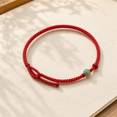 FREE Today: Love Strength Red String Jade Bracelet featuring Red String, Jade