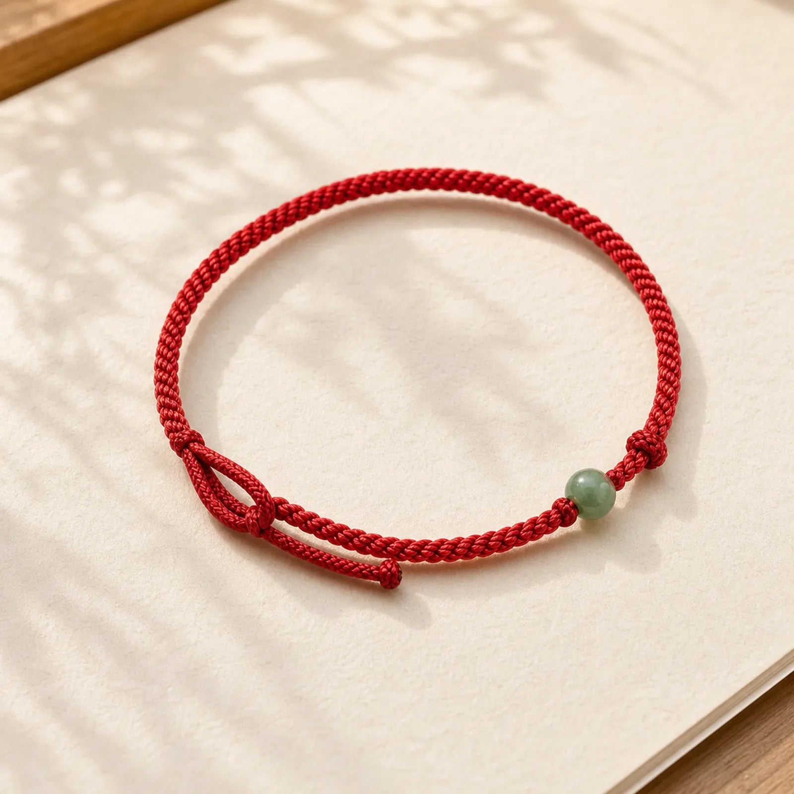 FREE Today: Love Strength Red String Jade Bracelet featuring Red String, Jade