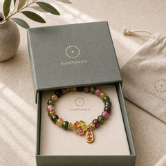 FREE Today: Love Wisdom Tourmaline Jade Safe And Well Bracelet featuring Tourmaline, Jade