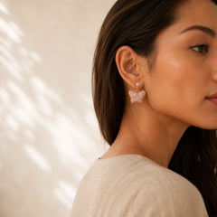 FREE Today: Love and Freedom Song Brocade Pearl Butterfly Vintage Chinese Style Earrings featuring Pearl, Butterfly