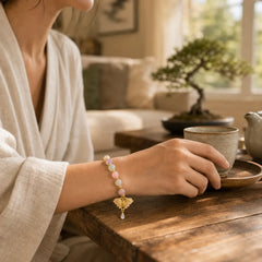FREE Today: Love and Support Multicolor Cat's Eye Butterfly Beaded Bracelet featuring Cat's Eye / Chrysoberyl, Butterfly