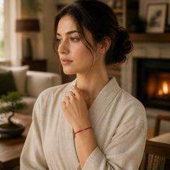 FREE Today: Luck Connection Small Peace Buckle Braided String Adjustable Bracelet Anklet featuring Peace Buckle