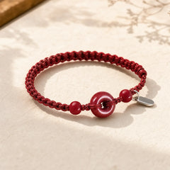 FREE Today: May You Be Healthy and Safe Cinnabar Bracelet Anklet featuring Cinnabar