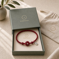 FREE Today: May You Be Healthy and Safe Cinnabar Bracelet Anklet featuring Cinnabar