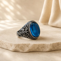FREE Today: Optimism and Creative Blue Chalcedony Copper Adjustable Ring featuring Blue Chalcedony, Chalcedony, Copper