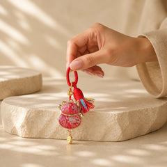 FREE Today: Positive Energy Song Brocade Lucky Cat Wealth Tassel String Keychain featuring