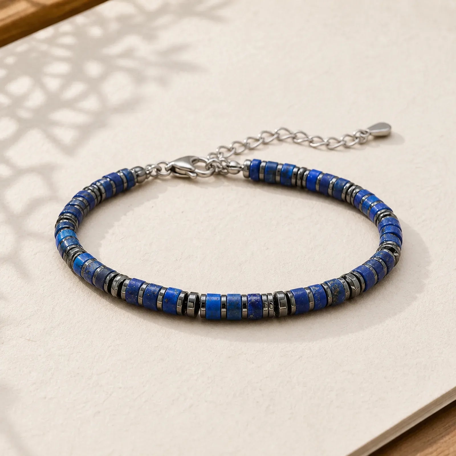 FREE Today: Positive and Self Care Natural Lapis Lazuli Amethyst Frosted Stone Bead Bracelet featuring Amethyst, Frosted Stone