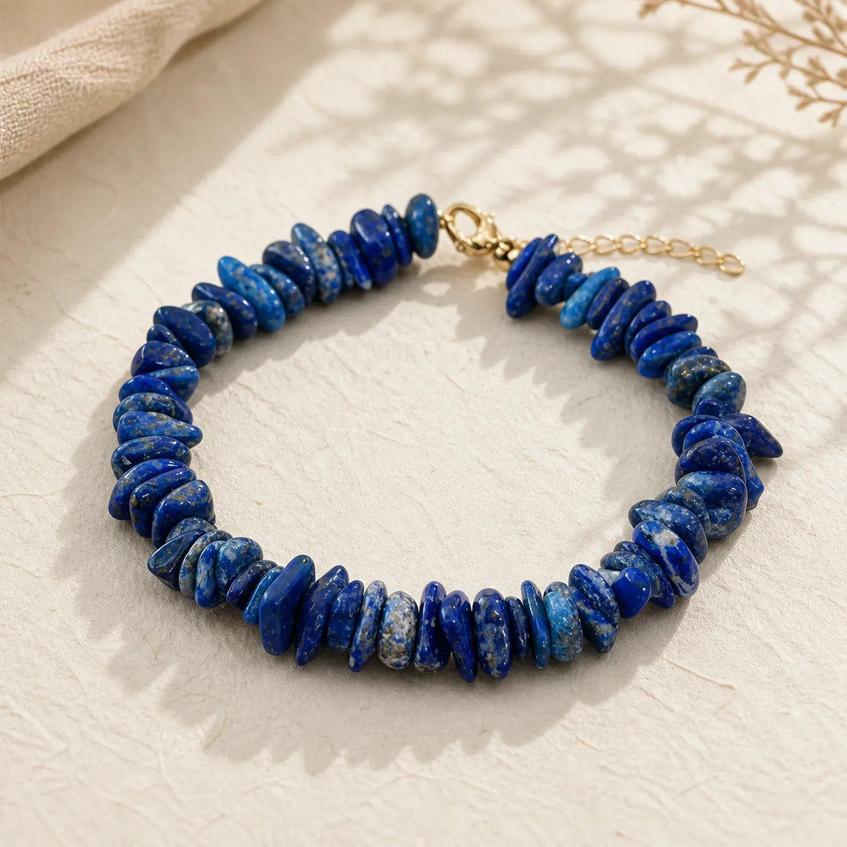 FREE Today: Positive and Serenity Natural Irregular Design Lapis Lazuli Lazurite Bracelet featuring Lapis Lazuli (Lazurite)