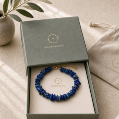 FREE Today: Positive and Serenity Natural Irregular Design Lapis Lazuli Lazurite Bracelet featuring Lapis Lazuli (Lazurite)