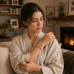 FREE Today: Protection Connection Infinity Charm Brass Red String Adjustable Bracelet featuring Red String