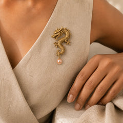 FREE Today: Protection and Strength Domineering Dragon Pearl Brooch featuring Dragon, Pearl
