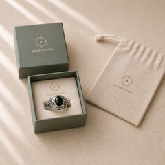 FREE Today: Purification and Fulfillment Black Obsidian Dragon Open Ring featuring Black Obsidian, Dragon