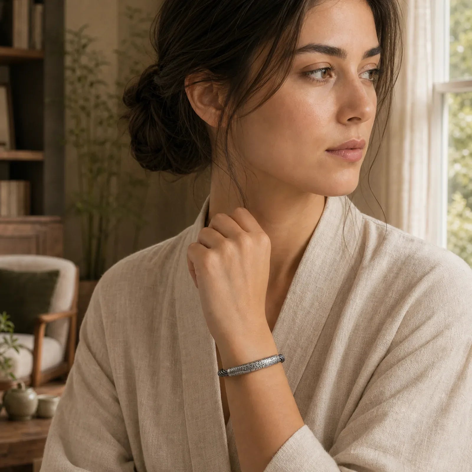 FREE Today: Reaching Spiritual Enlightenment Tibetan Om Mani Padme Hum Lotus Bracelet featuring Om Mani Padme Hum, Om, Lotus