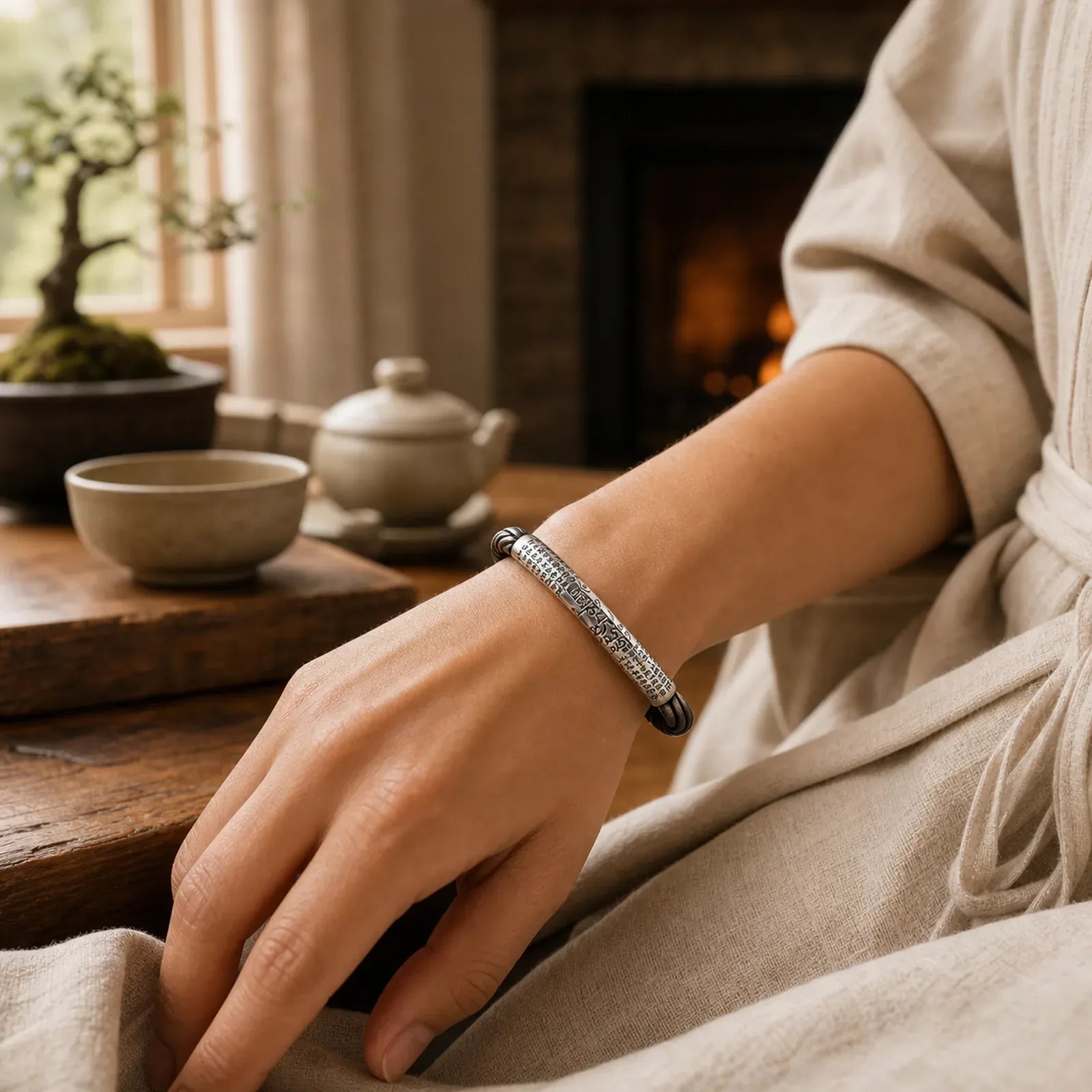 FREE Today: Reaching Spiritual Enlightenment Tibetan Om Mani Padme Hum Lotus Bracelet featuring Om Mani Padme Hum, Om, Lotus