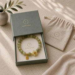 FREE Today: Success Jade Flower Fu Lucky Bracelet featuring Jade