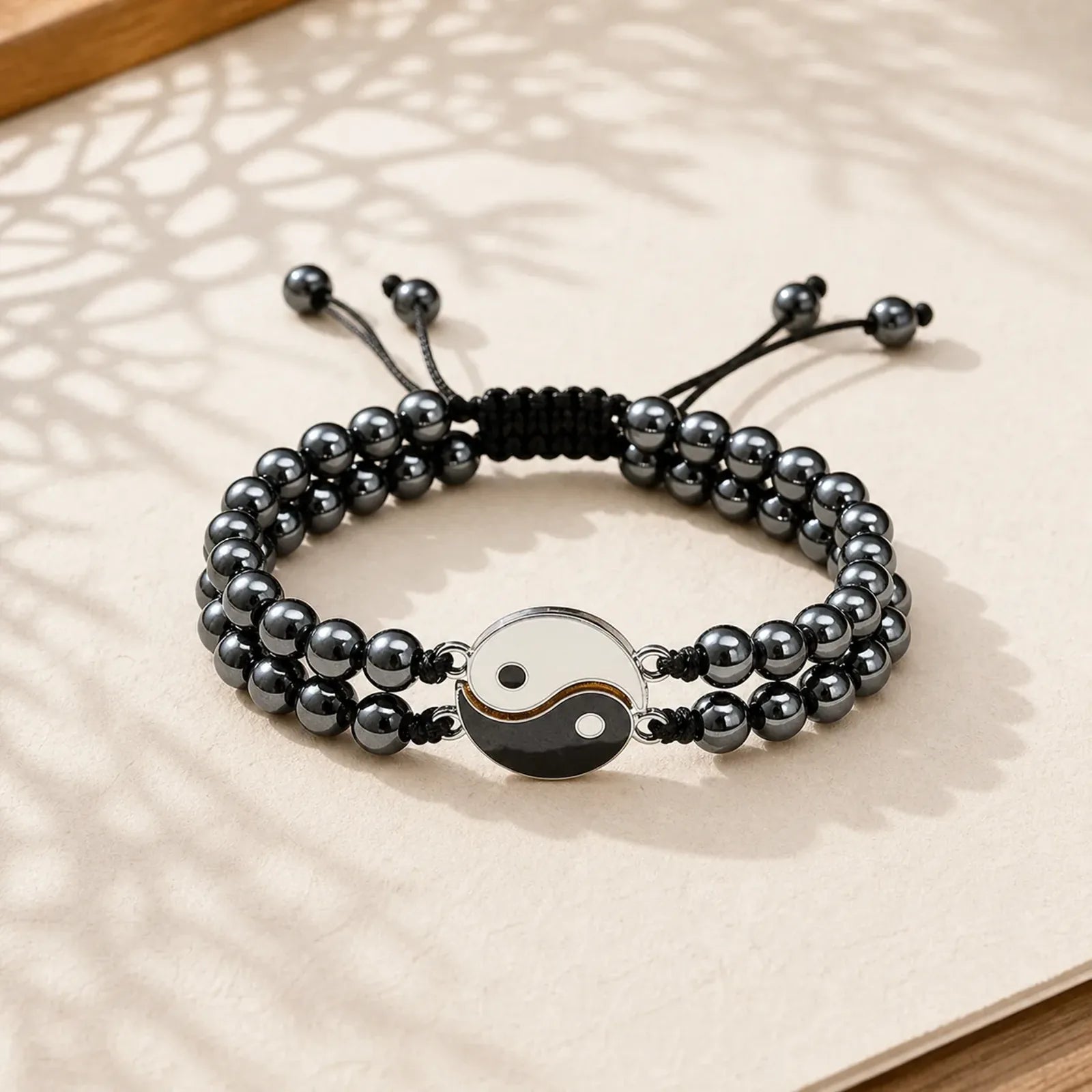 FREE Today: Support and Powerful Yin Yang Hematite Frosted Stone Lava Rock Bracelet featuring Hematite, Frosted Stone, Lava Rock