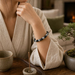 FREE Today: Support and Strength Black Obsidian Lava Rock Picasso Jasper Beads Bracelet featuring Black Obsidian, Lava Rock, Picasso Jasper