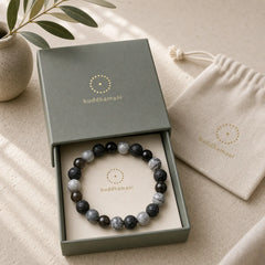 FREE Today: Support and Strength Black Obsidian Lava Rock Picasso Jasper Beads Bracelet featuring Black Obsidian, Lava Rock, Picasso Jasper