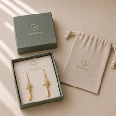 Fish Pattern Jade Luck Dangle Drop Earrings featuring Jade