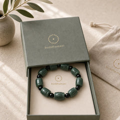 Natural Cyan Jade Cure Bracelet featuring Cyan Jade, Jade
