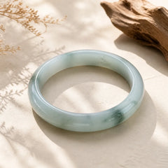 Natural Jade Luck Healing Bangle Bracelet featuring Jade
