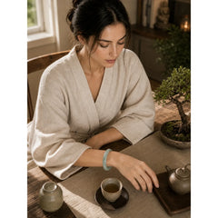 Natural Jade Luck Healing Bangle Bracelet featuring Jade