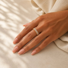 Simple Pattern Copper Wealth Ring featuring Copper