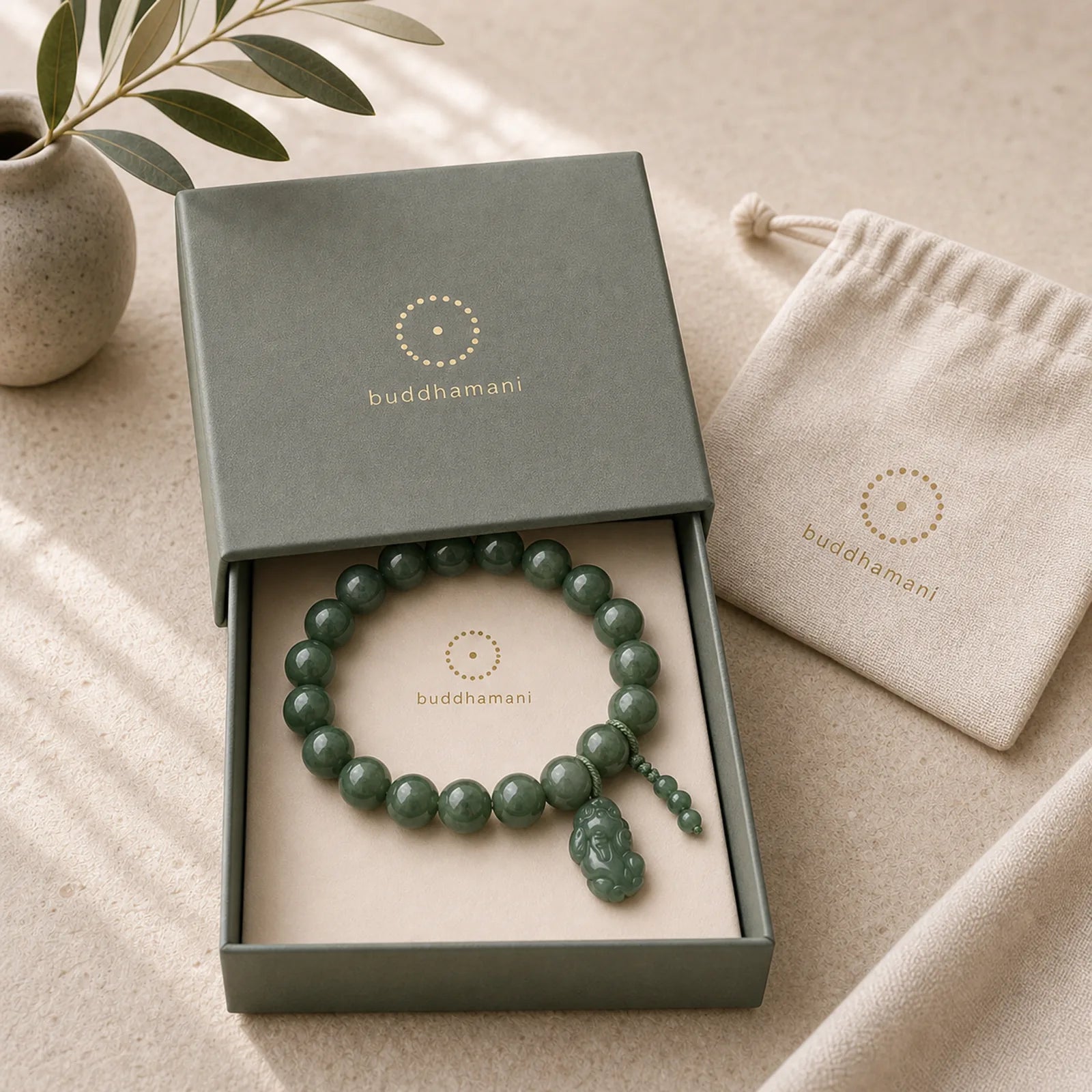 Tibetan Jade PiXiu Prosperity Bracelet featuring Jade, Pixiu