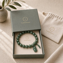 Tibetan Jade PiXiu Prosperity Bracelet featuring Jade, Pixiu