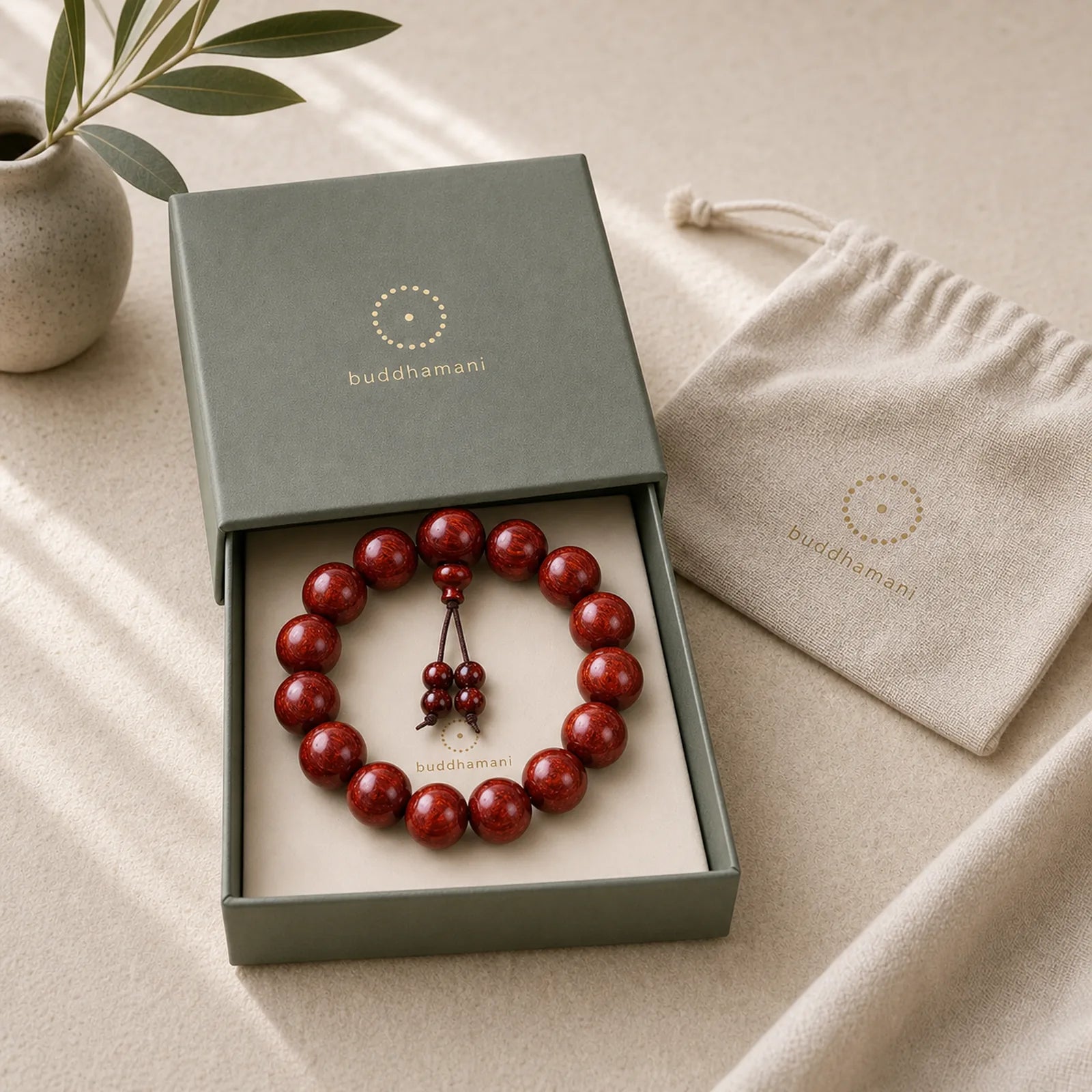 Tibetan Small Leaf Red Sandalwood Balance Bracelet (Extra 30% Off | USE CODE: FS30) featuring Small Leaf Red Sandalwood, Red Sandalwood, Sandalwood