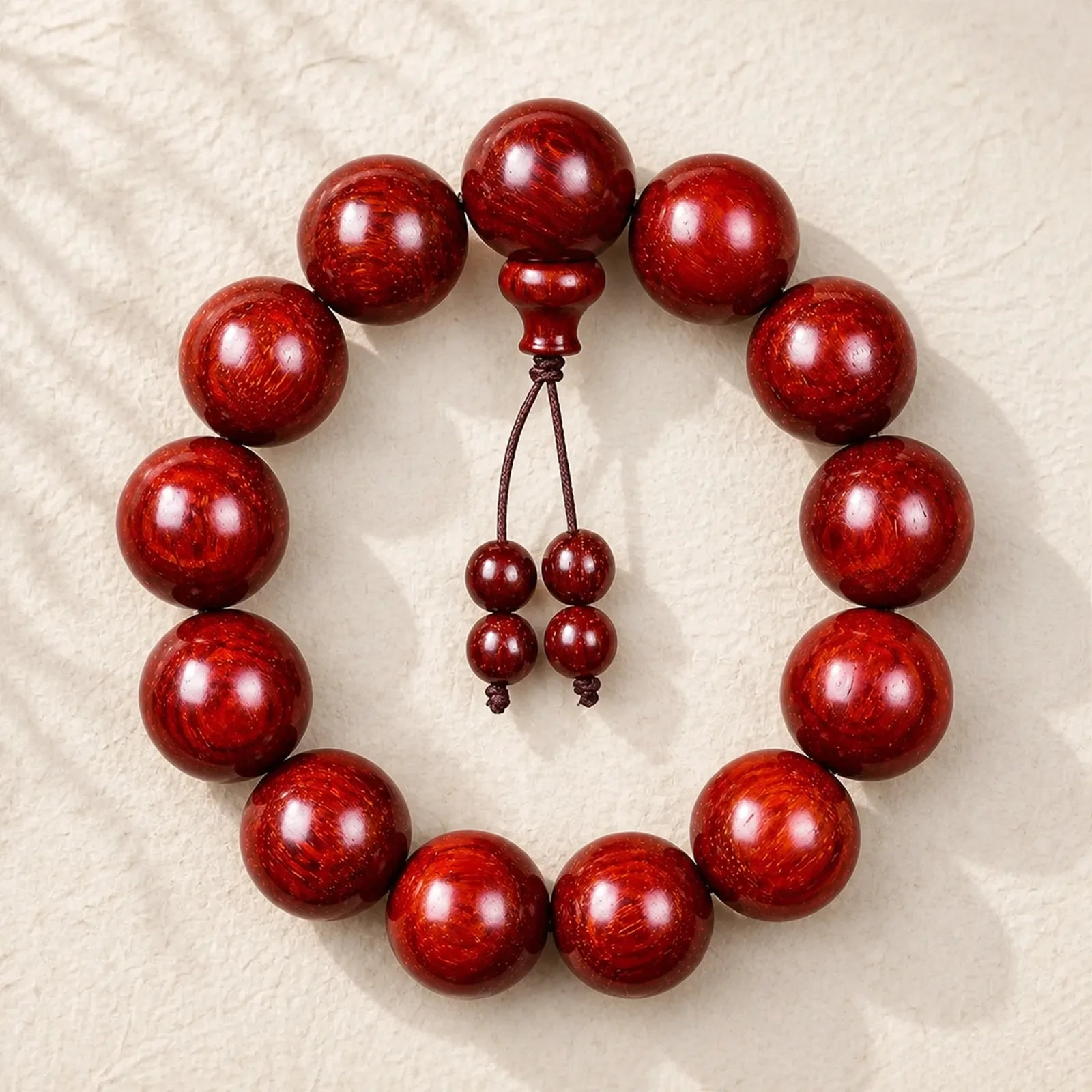 Tibetan Small Leaf Red Sandalwood Balance Bracelet (Extra 30% Off | USE CODE: FS30) featuring Small Leaf Red Sandalwood, Red Sandalwood, Sandalwood