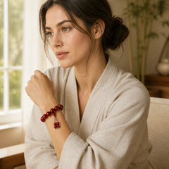 Tibetan Small Leaf Red Sandalwood Balance Bracelet (Extra 30% Off | USE CODE: FS30) featuring Small Leaf Red Sandalwood, Red Sandalwood, Sandalwood