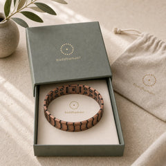Vintage Magnetic Solid Copper Cuff Bracelet Bangle featuring Copper